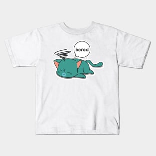 Bored Cat Kids T-Shirt